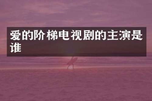 爱的阶梯电视剧的主演是谁