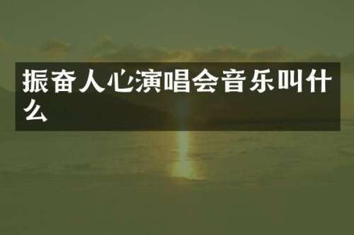 振奋人心演唱会音乐叫什么