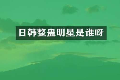 日韩整蛊明星是谁呀