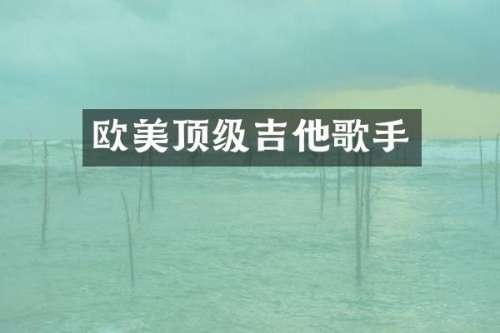 欧美顶级吉他歌手