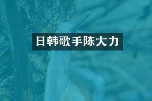 日韩歌手陈大力