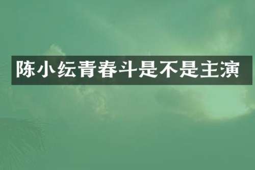 陈小纭青春斗是不是主演