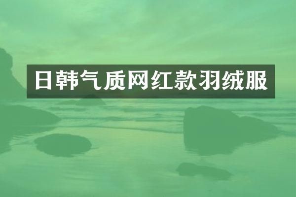 日韩气质网红款羽绒服
