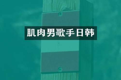 肌肉男歌手日韩