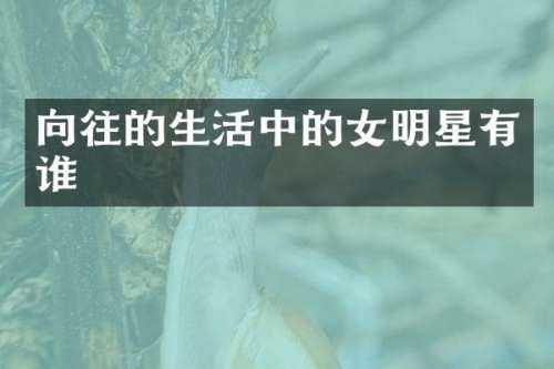 向往的生活中的女明星有谁