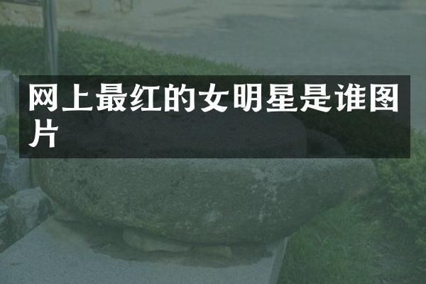 网上最红的女明星是谁图片