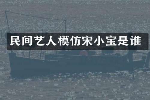 民间艺人模仿宋小宝是谁