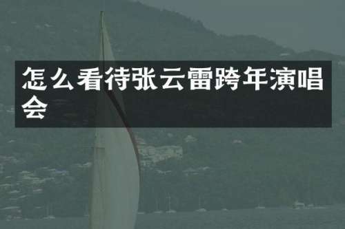怎么看待张云雷跨年演唱会