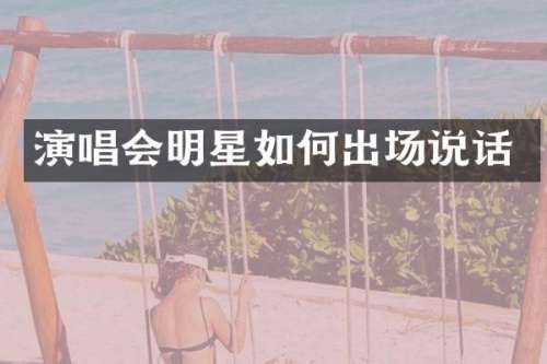 演唱会明星如何出场说话