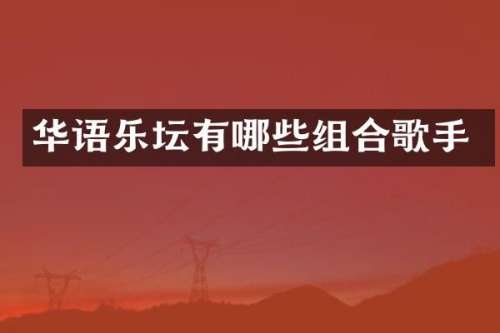 华语乐坛有哪些组合歌手