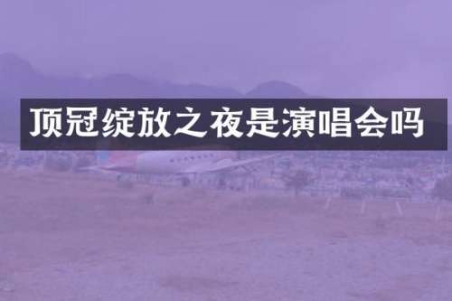 顶冠绽放之夜是演唱会吗