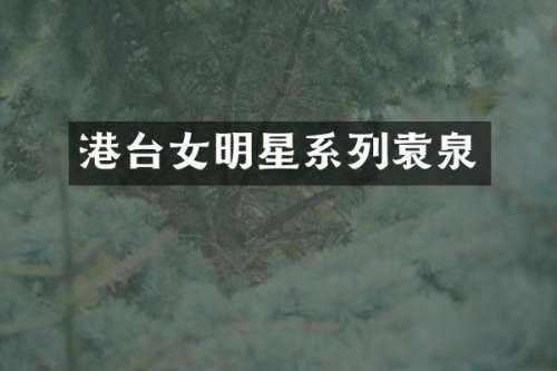 港台女明星系列袁泉
