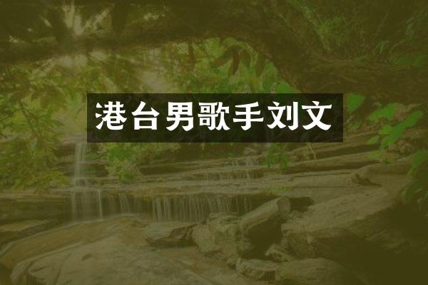港台男歌手刘文