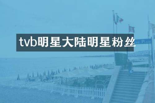 tvb明星大陆明星粉丝