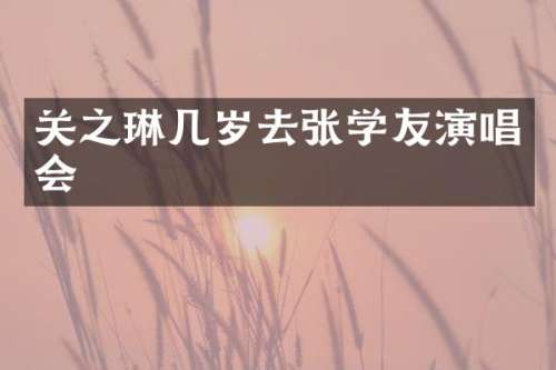 关之琳几岁去张学友演唱会