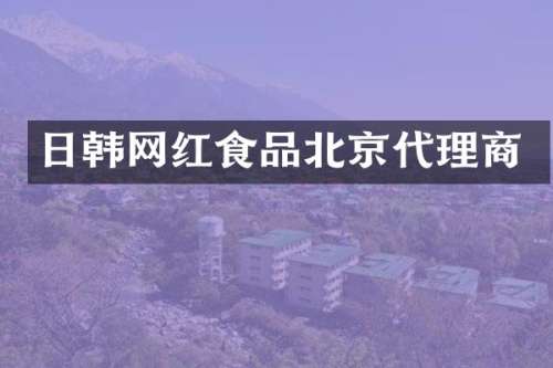 日韩网红食品北京代理商