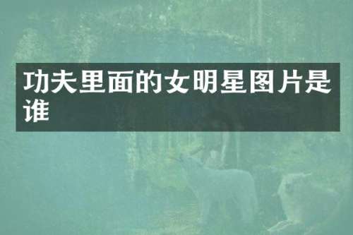 功夫里面的女明星图片是谁