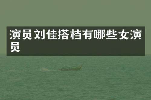 演员刘佳搭档有哪些女演员