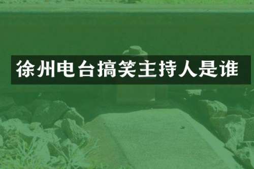 徐州电台搞笑主持人是谁