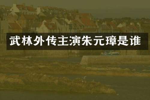 武林外传主演朱元璋是谁