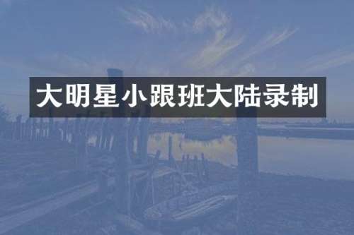 大明星小跟班大陆录制