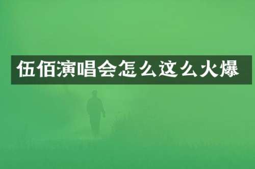 伍佰演唱会怎么这么火爆