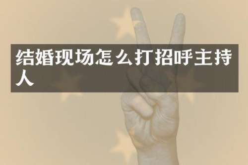 结婚现场怎么打招呼主持人