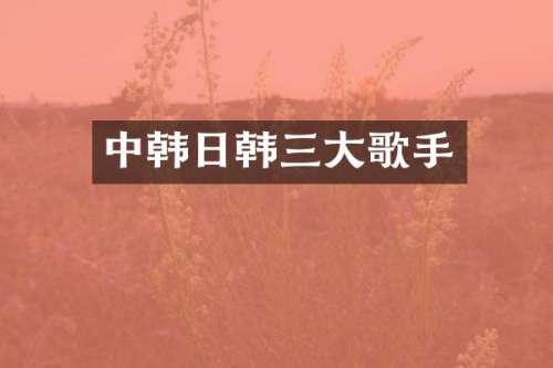 中韩日韩三大歌手