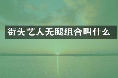 街头艺人无腿组合叫什么