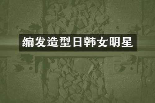 编发造型日韩女明星