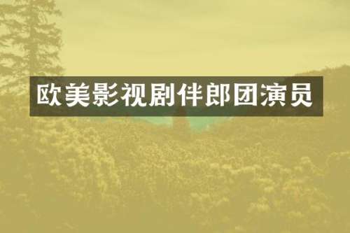 欧美影视剧伴郎团演员