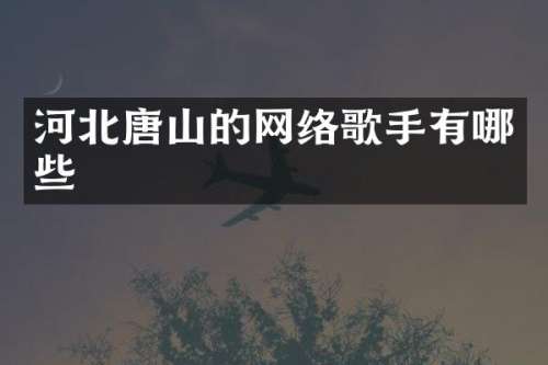 河北唐山的网络歌手有哪些