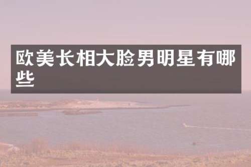 欧美长相大脸男明星有哪些