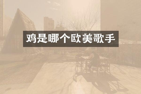 鸡是哪个欧美歌手