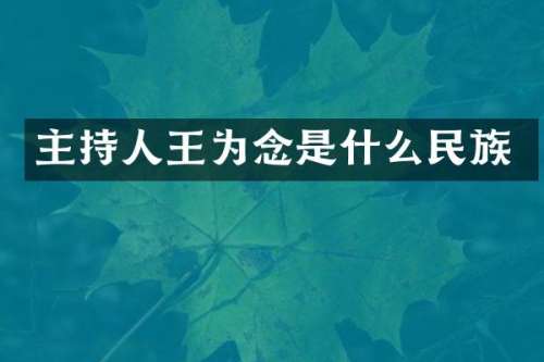 主持人王为念是什么