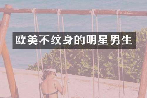 欧美不纹身的明星男生