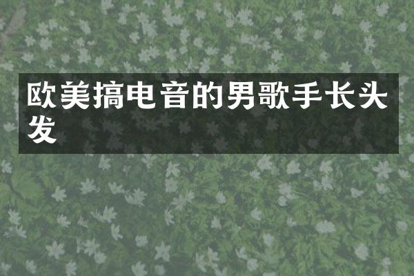 欧美搞电音的男歌手长头发