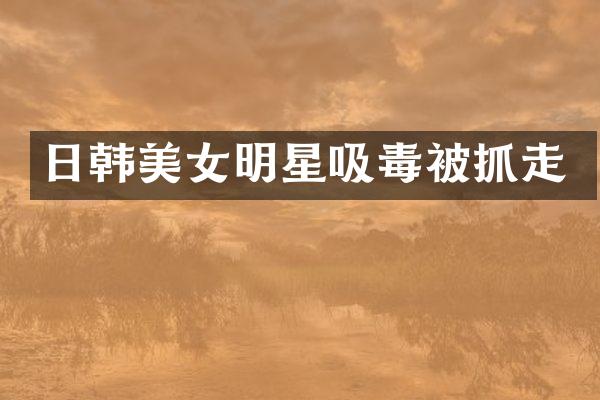 日韩明星吸毒被抓走