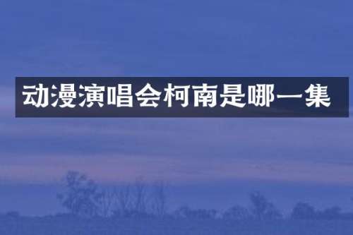 动漫演唱会柯南是哪一集