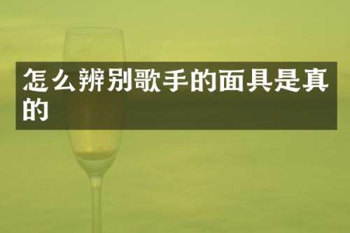 怎么辨别歌手的面具是真的