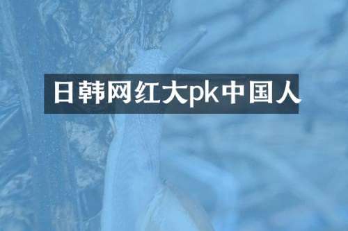 日韩网红大pk中国人