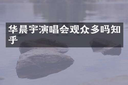华晨宇演唱会观众多吗知乎