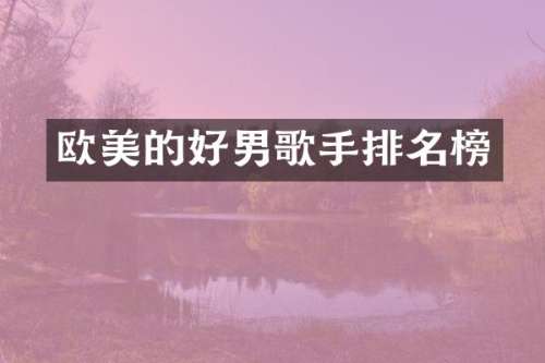 欧美的好男歌手排名榜