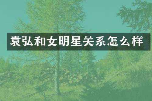 和女明星关系怎么样