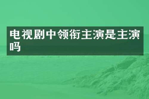 电视剧中领衔主演是主演吗