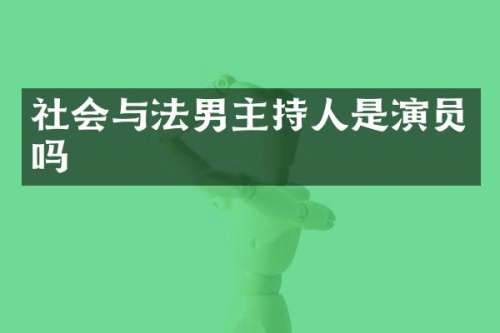 社会与法男主持人是演员吗