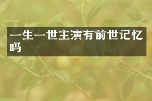一生一世主演有前世记忆吗