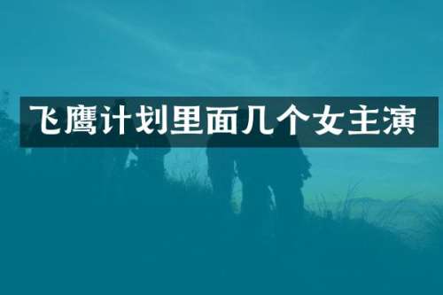 飞鹰计划里面几个女主演