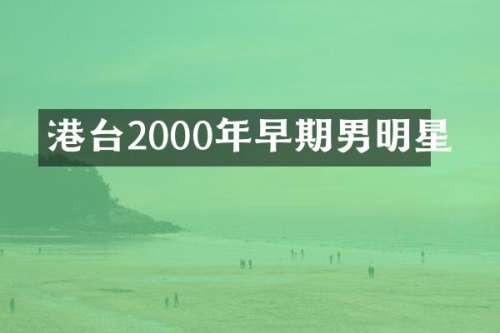 港台2000年早期男明星