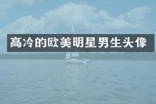 高冷的欧美明星男生头像